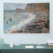 Claude Monet - Der Strand von Etretat Banner (Messe)
