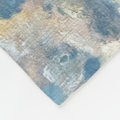 Claude Monet - Der Strand von Etretat Fleecedecke (Ecke)