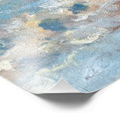 Claude Monet - Der Strand von Etretat Fotodruck (Ecke)