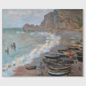 Claude Monet - Der Strand von Etretat Geschenkpapier (Flach)