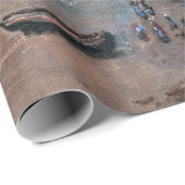 Claude Monet - Der Strand von Etretat Geschenkpapier (Rolleneckpunkt)