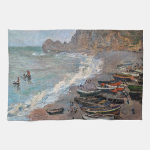 Claude Monet - Der Strand von Etretat Geschirrtuch
