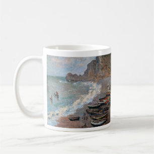 Claude Monet - Der Strand von Etretat Kaffeetasse