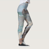 Claude Monet - Der Strand von Etretat Leggings (Rechts)