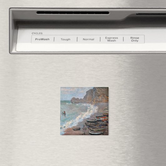 Claude Monet - Der Strand von Etretat Magnet (In Situ (Geschirrspüler))