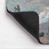 Claude Monet - Der Strand von Etretat Mousepad (Ecke)