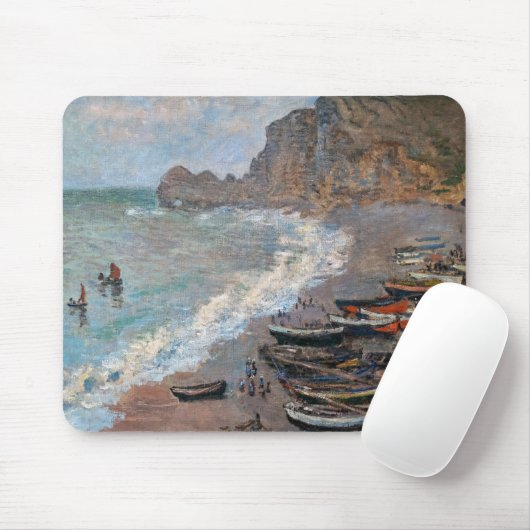 Claude Monet - Der Strand von Etretat Mousepad (Mit Mouse)