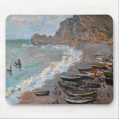 Claude Monet - Der Strand von Etretat Mousepad (Vorne)