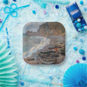 Claude Monet - Der Strand von Etretat Pappteller (Party)