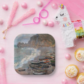 Claude Monet - Der Strand von Etretat Pappteller (Party)