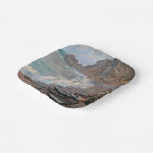 Claude Monet - Der Strand von Etretat Pappteller (Gewinkelt)