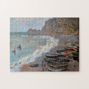 Claude Monet - Der Strand von Etretat Puzzle