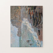 Claude Monet - Der Strand von Etretat Puzzle (Vertikal)