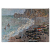 Claude Monet - Der Strand von Etretat Schneidebrett (Vorderseite)