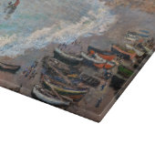 Claude Monet - Der Strand von Etretat Schneidebrett (Ecke)
