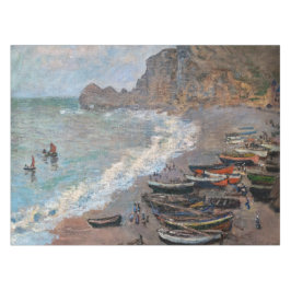 Claude Monet - Der Strand von Etretat Tischdecke