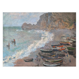 Claude Monet - Der Strand von Etretat Tischdecke