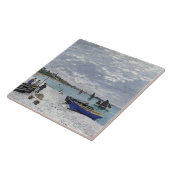 Claude Monet | Der Strand von Sainte-Adresse Fliese (Seite)