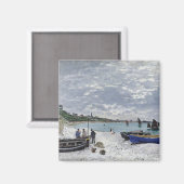 Claude Monet | Der Strand von Sainte-Adresse Magnet (Vorderseite/Rückseite)