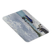 Claude Monet | Der Strand von Sainte-Adresse Magnet (Rechte Seite)