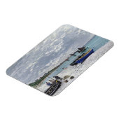 Claude Monet | Der Strand von Sainte-Adresse Magnet (Linke Seite)