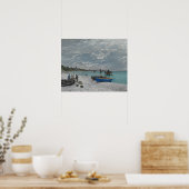 Claude Monet - Der Strand von Sainte-Adresse Poster (Küche)