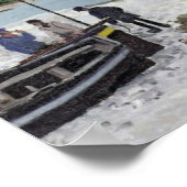 Claude Monet | Der Strand von Sainte-Adresse Poster (Ecke)