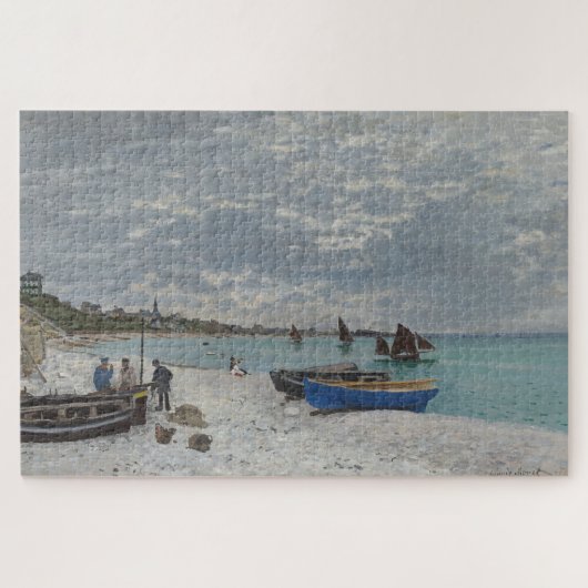 Claude Monet Der Strand von Sainte-Adresse Puzzle (Horizontal)
