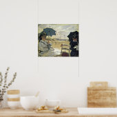 Claude Monet | Der Strand von Trouville, 1870 Poster (Küche)