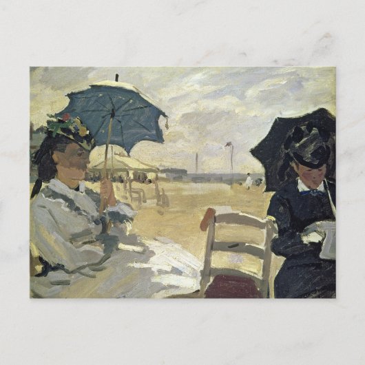 Claude Monet | Der Strand von Trouville, 1870 Postkarte (Vorderseite)