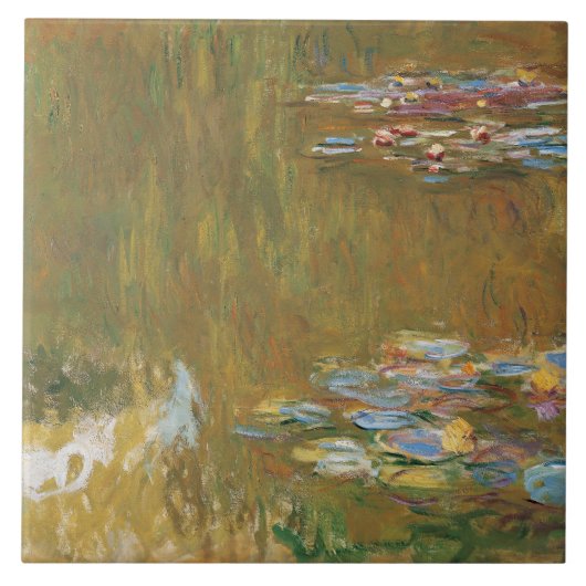 Claude Monet - Der Wasserlilie-Teich Fliese (Vorderseite)