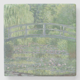 Claude Monet Der Wasserlilie-Teich: Grüne Harmo Steinuntersetzer