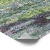 Claude Monet | Der Wasserlilie-Teich: Grüne Harmon Poster (Ecke)