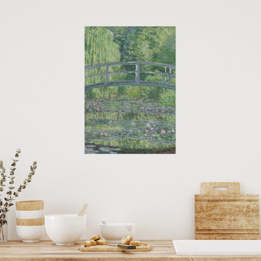 Claude Monet | Der Wasserlilie-Teich: Grüne Harmon Poster (Küche)