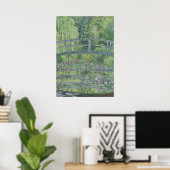 Claude Monet | Der Wasserlilie-Teich: Grüne Harmon Poster (Heimbüro)