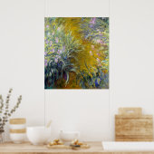 Claude Monet Der Weg durch die Iren Poster (Küche)