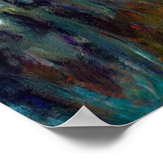 Claude Monet Der Weg durch die Iren Poster (Ecke)