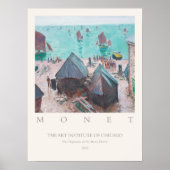 Claude Monet Die Abfahrt der Boote, Étretat Poster (Vorne)