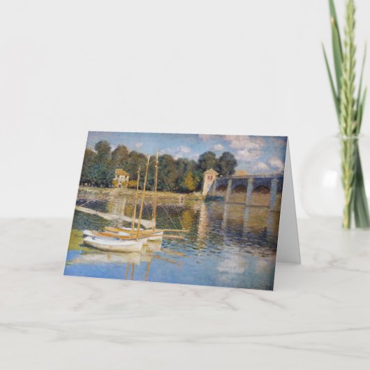 Claude Monet - Die argentinische Brücke Karte (Vorderseite)