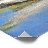 Claude Monet - Die argentinische Brücke Poster (Ecke)