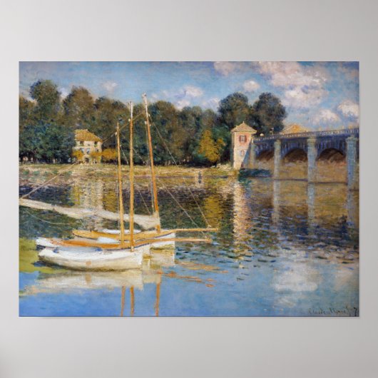 Claude Monet - Die argentinische Brücke Poster (Vorne)