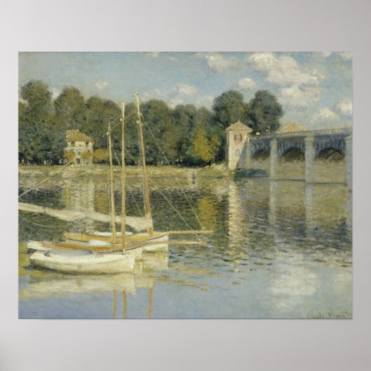 Claude Monet - Die argentinische Brücke Poster (Vorne)