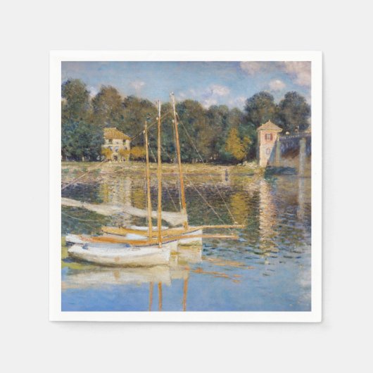 Claude Monet - Die argentinische Brücke Serviette (Vorderseite)
