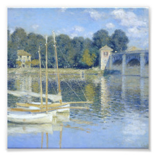 Claude Monet - Die Brücke in Argenteuil Fotodruck