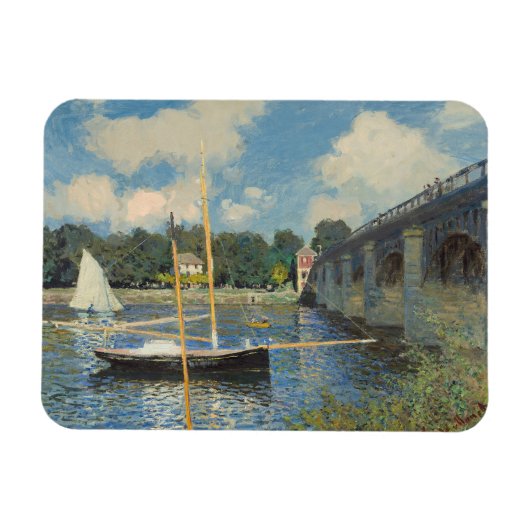 Claude Monet | Die Brücke in Argenteuil Magnet (Horizontal)