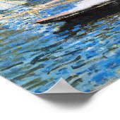 Claude Monet: Die Brücke in Argenteuil Poster (Ecke)