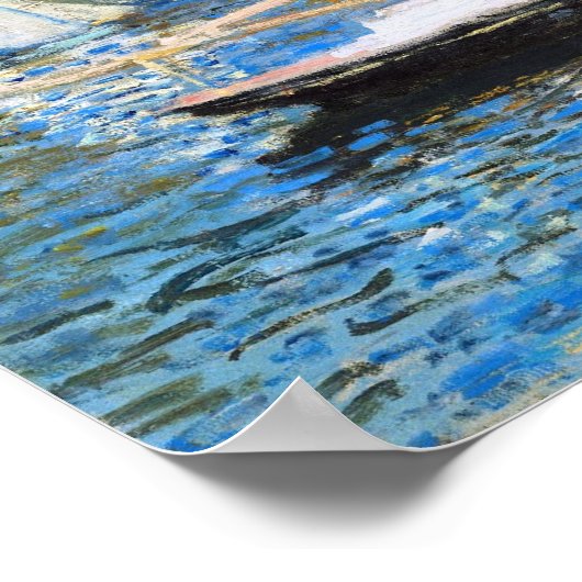 Claude Monet: Die Brücke in Argenteuil Poster (Ecke)