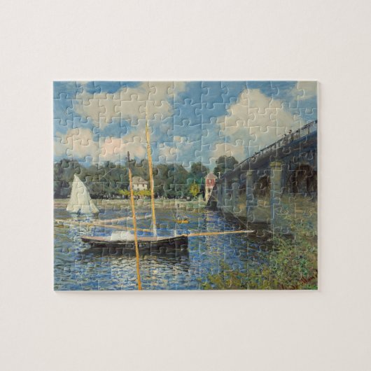 Claude Monet | die Brücke in Argenteuil Puzzle (Horizontal)