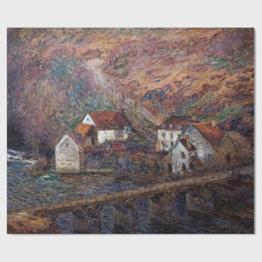 Claude Monet - Die Brücke in Vervy Geschenkpapier (Flach)