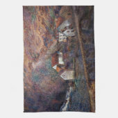 Claude Monet - Die Brücke in Vervy Geschirrtuch (Vertikal)